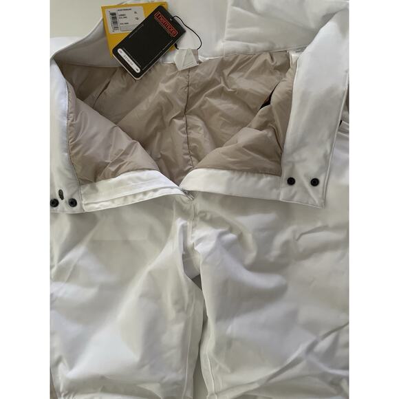 Lole Snow Ski Pants Women XL White Quilted Knee Zip Hand Pockets Snowboarding - Picture 8 of 16